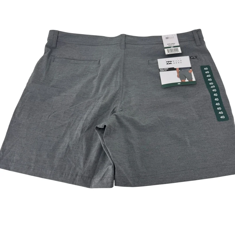 Billabong Mens Hybrid Shorts Charcoal‎ Grey Stretch Walk Shorts Size 40 NEW